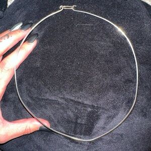 Vintage Estate Taxco Mexico 925 Sterling Silver 16” Collar Handmade Necklace